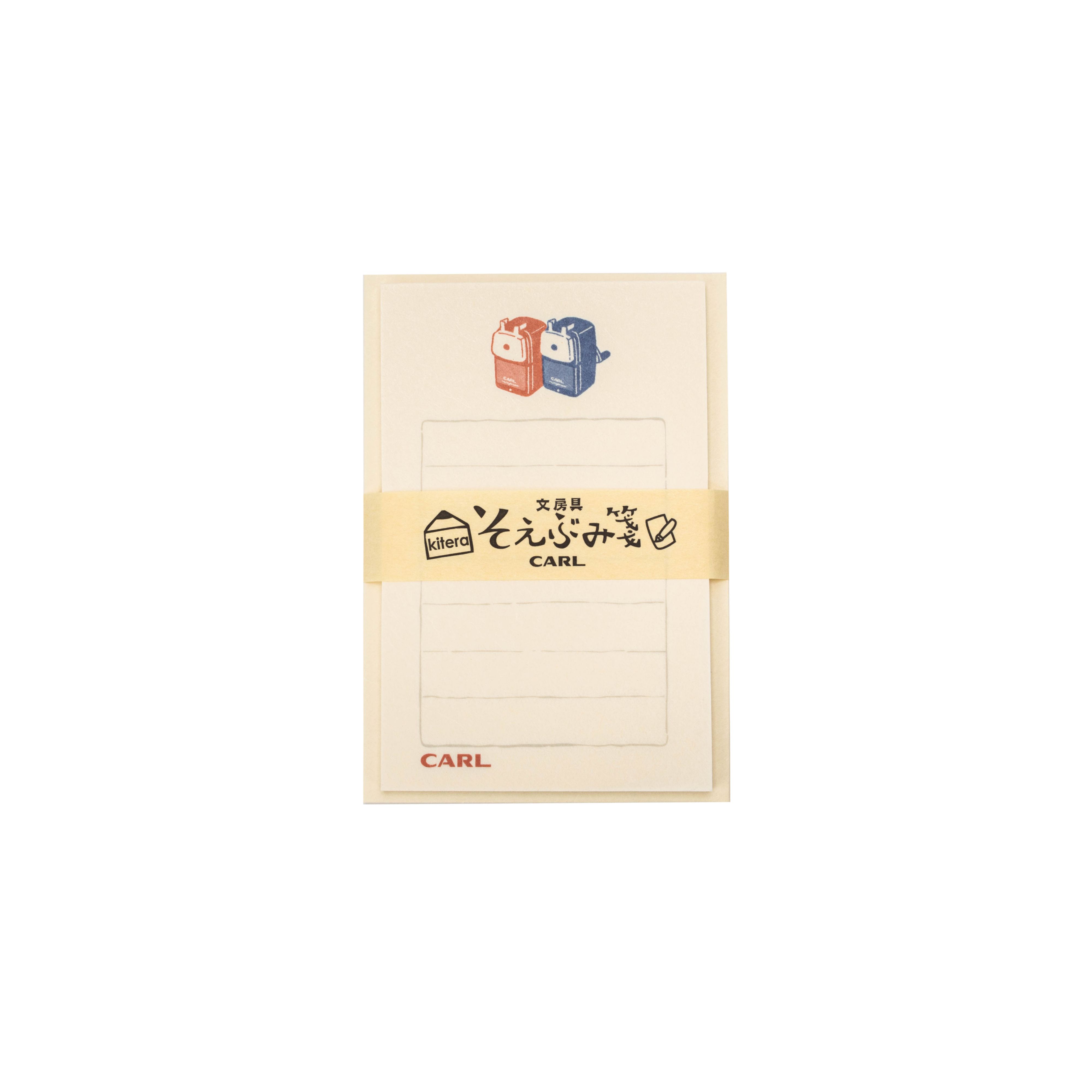日本紀寺商事x古川紙工 便條式信封信紙組/ CARL Angel-5削鉛筆機